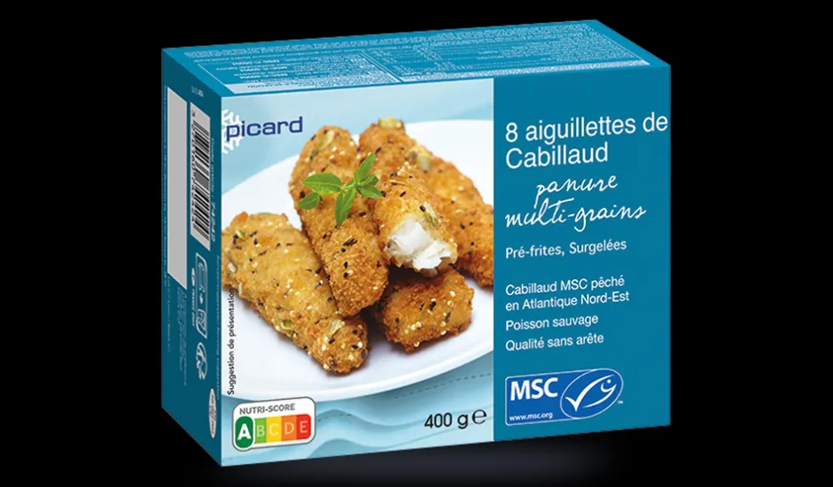 8 aiguillettes cabillaud MSC panure multi-grains*Picard Hot