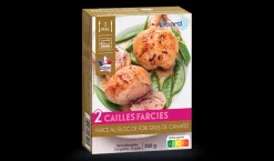 2 cailles farcies au bloc de foie gras de canard*Picard