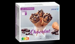 6 cônes chocolat*Picard Outlet