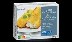 2 dos de cabillaud façon fish and chips MSC*Picard New