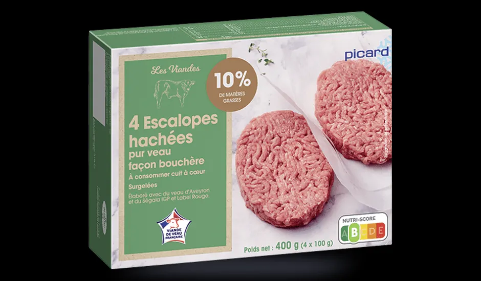 4 escalopes de veau haché*Picard Sale