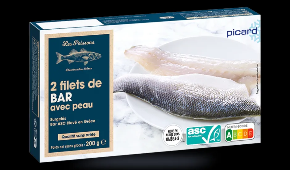 2 filets de bar avec peau ASC, élevé en Grèce*Picard Outlet