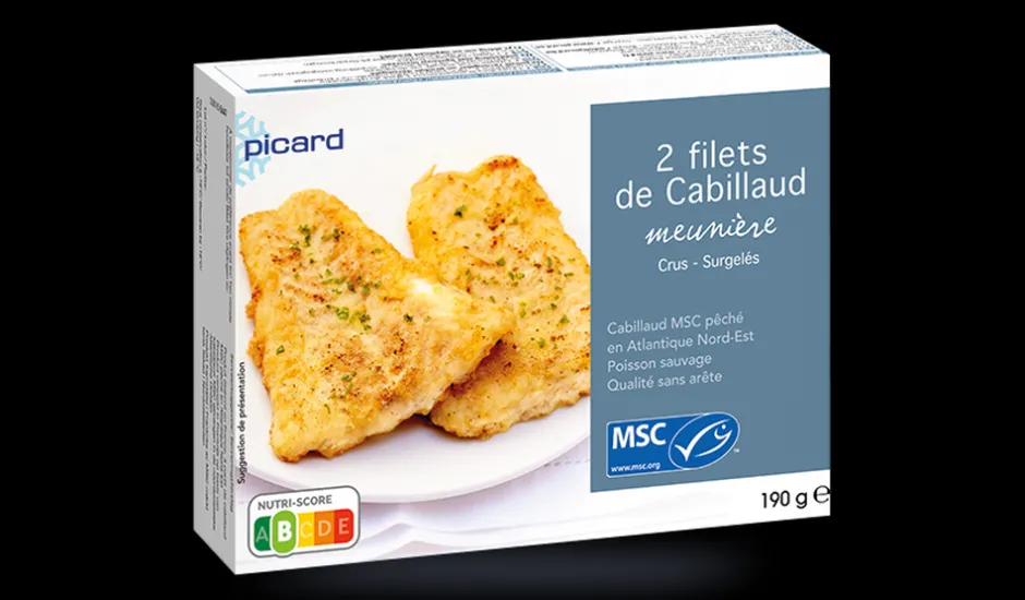 2 filets de cabillaud meunière MSC, sans arête*Picard Clearance
