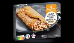 2 galettes jambon tomme de montagne, oignons*Picard Hot