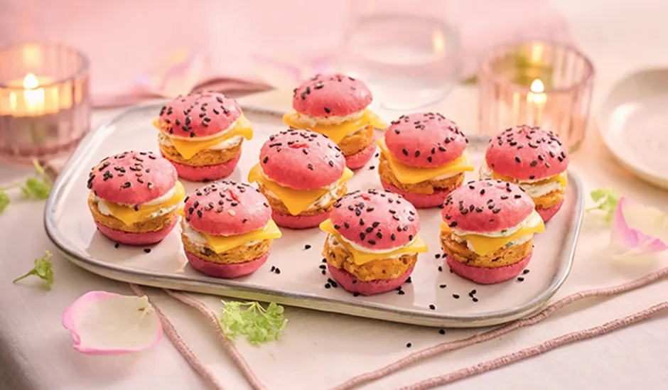 9 mini-burgers roses*Picard Sale