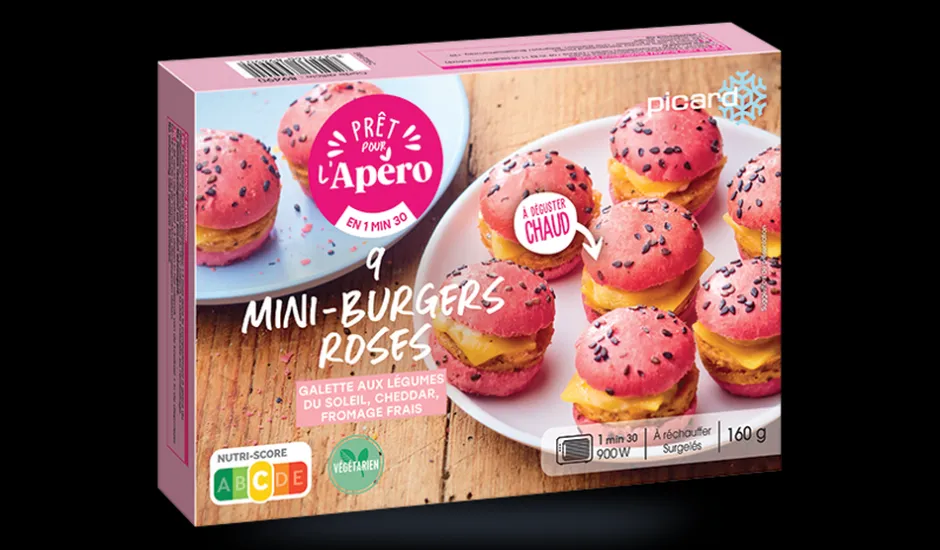 9 mini-burgers roses*Picard Sale