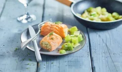 2 paupiettes de saumon aux poissons, aux poireaux*Picard Discount