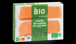 2 pavés saumon atlantique bio, Irlande*Picard