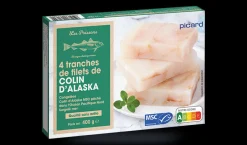 4 tranches de filet de colin d'Alaska MSC*Picard Hot