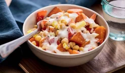Bol de patate douce grillée, pois chiche, tomate*Picard New
