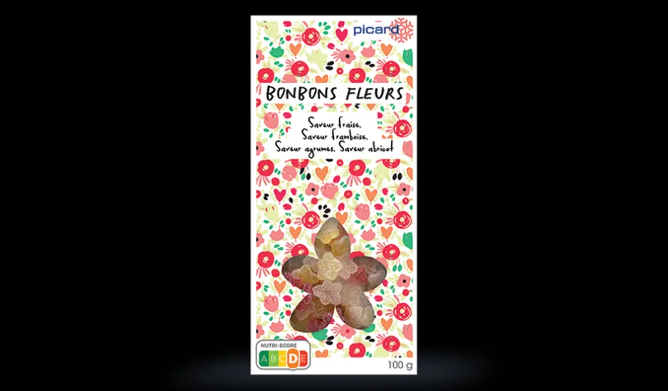 Bonbons fleurs, fraise,framboise,agrumes,abricot*Picard Clearance
