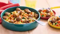 Boulettes party au boeuf, riz et légumes*Picard Discount