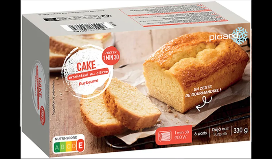 Cake au citron, 6 parts, pur beurre, à réchauffer*Picard Best