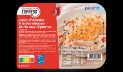 Colin d'Alaska MSC à la bordelaise et riz légumes*Picard Discount