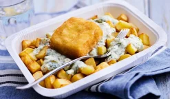 Colin d'Alaska pané MSC façon fish and chips, sauce tartare*Picard