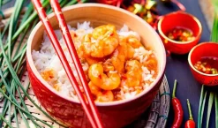Crevettes sauce piquante et riz thaï*Picard Best