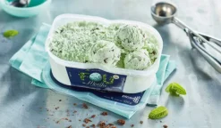 Crème glacée menthe, avec copeaux de chocolat*Picard Hot