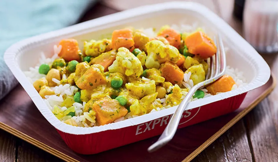 Curry de légumes et pois chiches, duo de riz*Picard