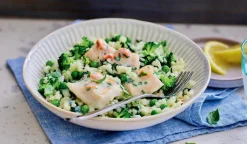 Dos de colin d’Alaska au citron et au basilic, risotto verde*Picard Hot