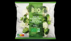 Duo de fleurettes bio (brocoli et chou-fleur)*Picard