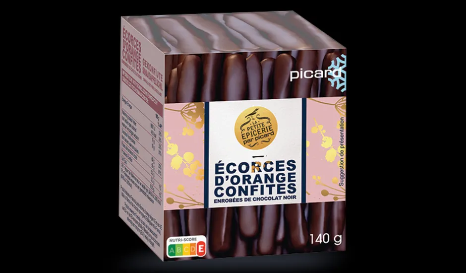 Ecorces d'orange confites enrobées de chocolat*Picard Online