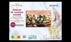 Emincés saumon mariné aux échalotes, zestes citron*Picard Outlet