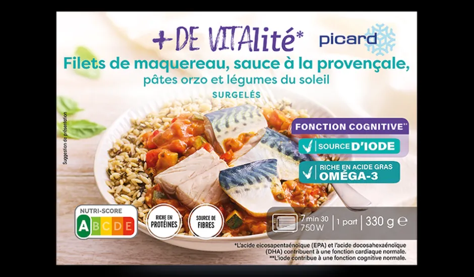 Filets de maquereau, pâtes orzo, légumes du soleil*Picard Best