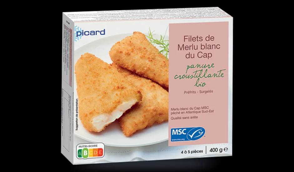 Filets de merlu blanc du Cap MSC, panure bio*Picard Hot