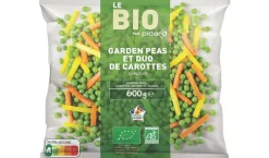 Garden peas et duo de carottes bio, France*Picard Hot