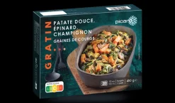 Gratin de patate douce, champignon, épinard*Picard