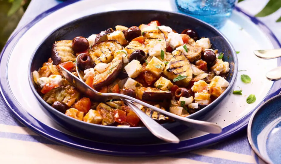 Légumes à la grecque, aubergine, tomate, Feta AOP*Picard