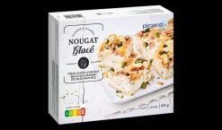 Nougat glacé, crème au nougat, biscuit aux amandes*Picard Outlet