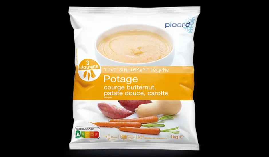 Potage courge butternut, patate douce, carotte*Picard