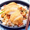 Poulet karaage, riz et légumes cuisinés*Picard Discount