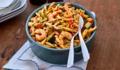 Pâtes, crevettes, courgettes grillées, sauce au basilic*Picard Outlet