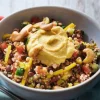 Salade duo de quinoa haricot azuki, houmous*Picard Hot