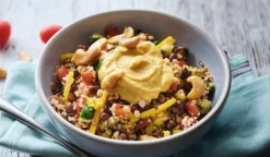 Salade duo de quinoa haricot azuki, houmous*Picard Hot