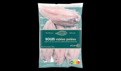 Soles, Mer du Nord, entières, vidées, pelées*Picard