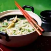 Soupe wonton bouillon légumes, raviolis crevettes*Picard Sale
