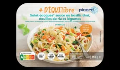 St-Jacques, sauce au basilic thai, nouilles de riz*Picard Hot