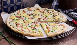 Tarte flambée, munster, jambon, oignon*Picard New
