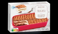 Tiramisù, crème mascarpone,biscuit imbibé de café*Picard Hot