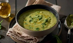 Velouté fèves épinard cuisiné l'huile olive (5,3%)*Picard Best