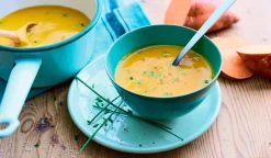 Velouté patate douce, carotte jaune, ciboulette*Picard Hot